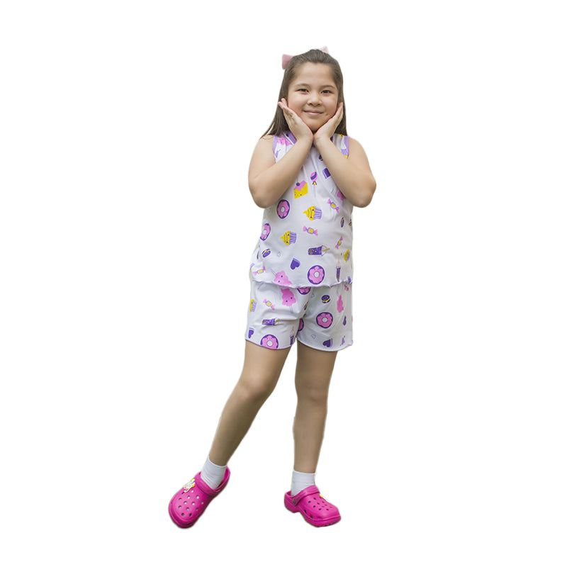 Pijama de Algodón para Niña ON45 Lila
