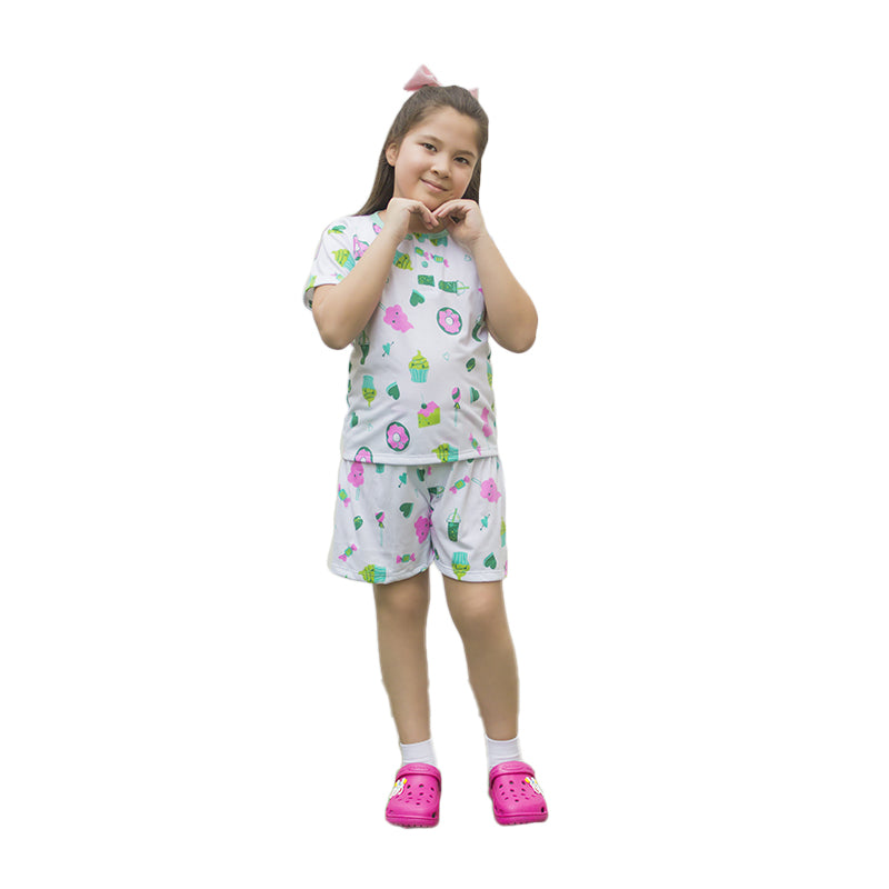 Pijama de Algodón para Niña ON48 Verde
