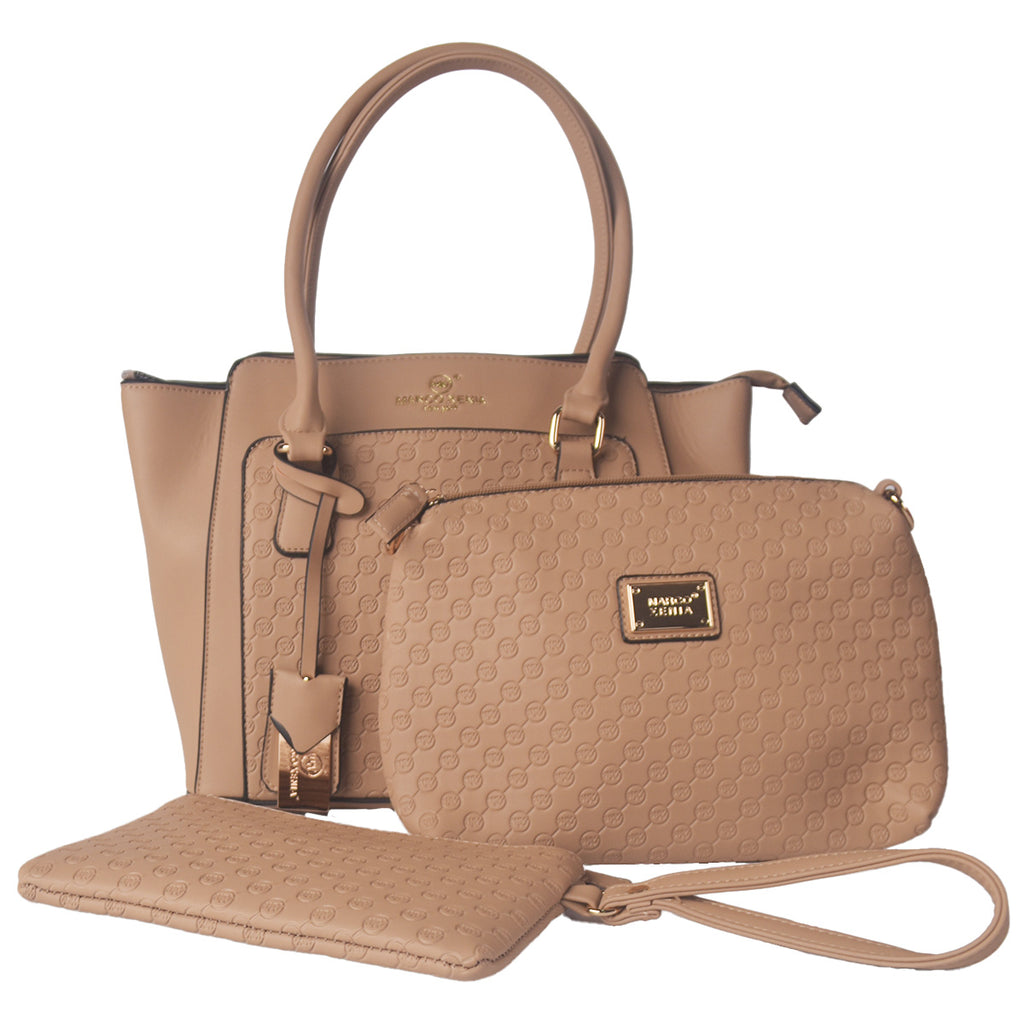 Cartera 3 en 1 Karina Beige