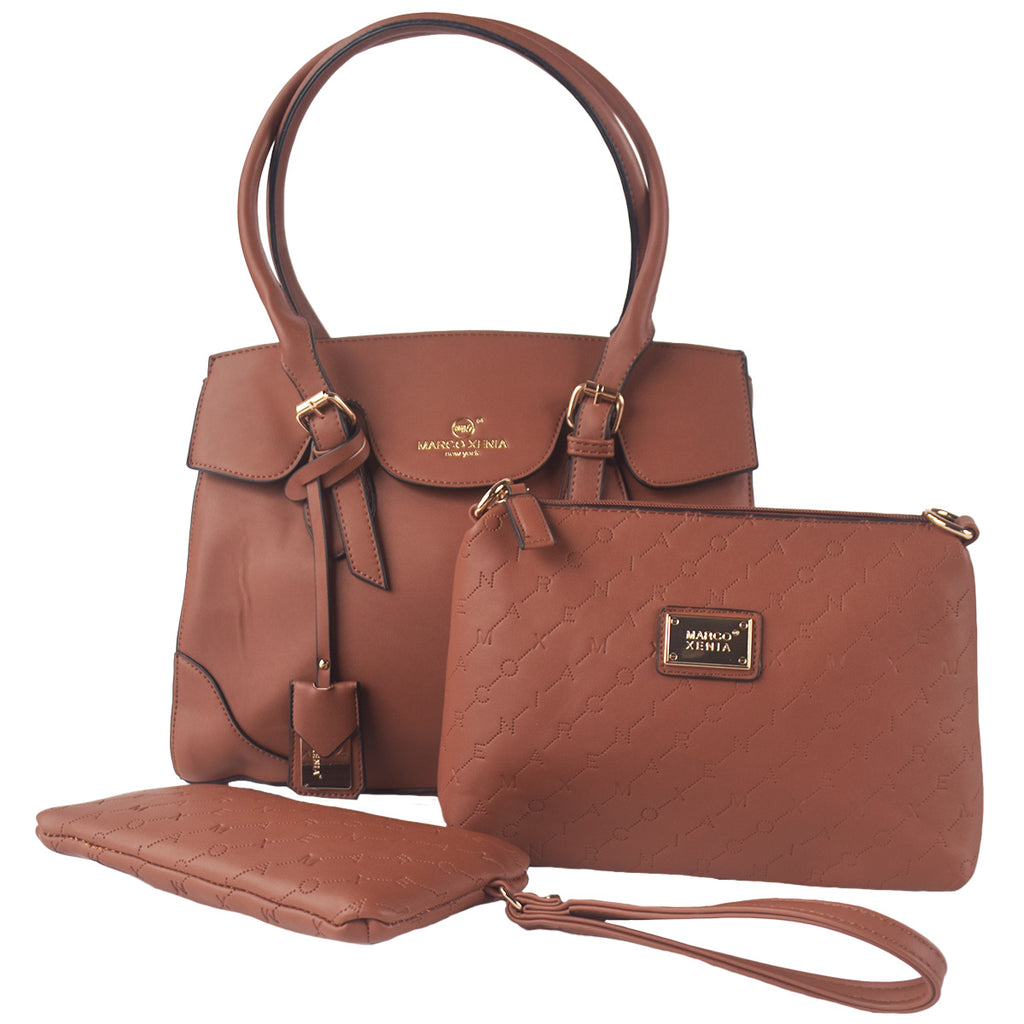 Cartera 3 en 1 Clarissa Coffee
