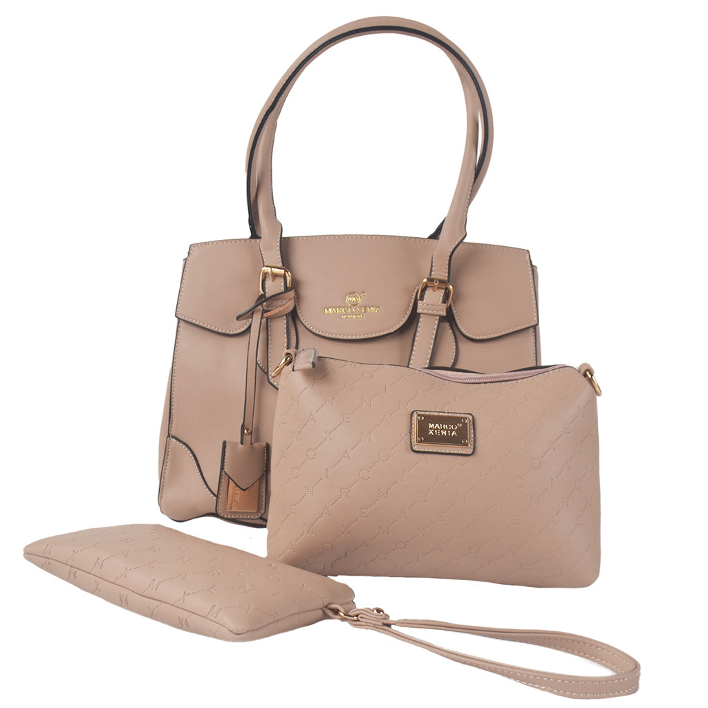 Cartera 3 en 1 Clarissa Beige