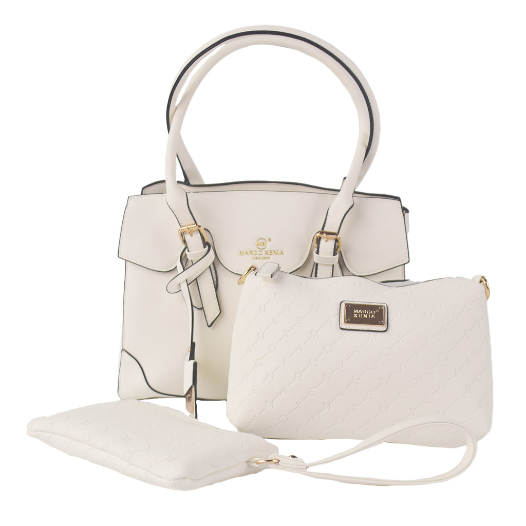 Cartera 3 en 1 Clarissa Blanco