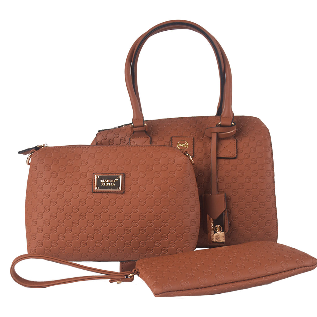 Cartera 3 en 1 Maite Marrón